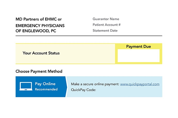 Englewood Health Physician Network sample bill