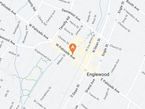 Map showing location of Englewood urgent care center