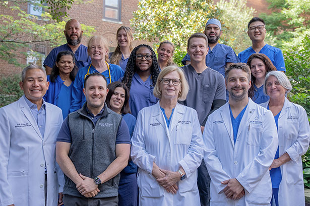Members of Englewood Hospital’s stroke care team and program leadership.