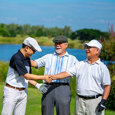 Group of golfers