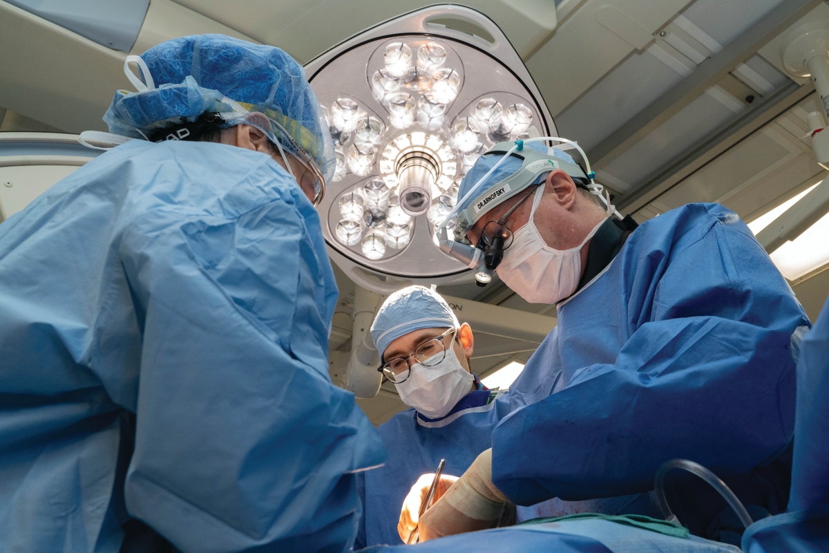 Doctors in surgery